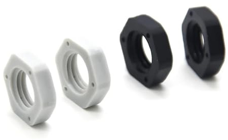 10 Stück Kunststoffmutter, Nylon-Befestigung, Außensechskantmutter, 3/8 Zoll, 1/2 Zoll, 3/4 Zoll, 1 Zoll Innengewinde, Sicherungsmutter(G3 I 8 (10pcs),White)