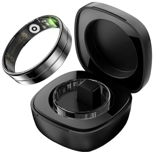 findtime Smart Ring Fitness Ring Tracker Schmal Smartringe für Herren Damen Android iOS Schrittzähler Herzfrequnz SpO2 Sleep Tracker Wasserdicht Fitnessring Activity Tracker Tik Tok Scrolling