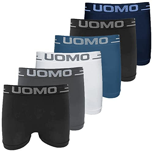 Nakloe - 6 Piezas - Calzoncillos Hombre Boxer - Calzoncillos Hombre - Boxer Hombre - Boxer Hombre Pack - Boxers para Hombres - Calzoncillos Boxer