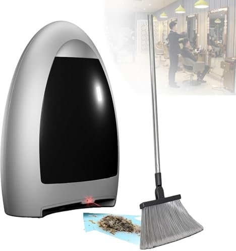 Aspiradora AutomáTica Sin Contacto, 1000 W, UltrarráPida Y Potente, Ideal Para Barrer Pelos De Mascotas, Suciedad, Comida, Cocina, SalóN, Sin Bolsa, Con Cable.,Grey