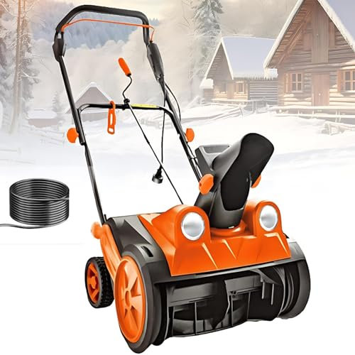 Electric Snow Shovel with LED Headlights, High-Horsepower for Efficient Driveway and School Road Clearing