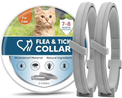 NJKPUYT Small Cat Flea Collar, Easy to Use - 1P
