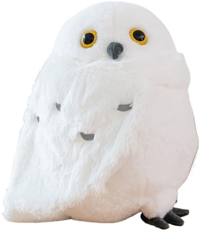 KUKUShining Eule Kuscheltier, Weiches Stofftier Eulen Plüschtier Mit Geneigtem Kopf Lebensechtes Plüsch Spielzeug Für Sofa Wohnzimmerdekoration(30cm/11.8in)