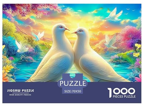 Plume Arc-en-Ciel 1000 Puzzles Adults Puzzle Adults Puzzle Puzzle Game Home Decoration Decompression 70x50cm/1000pcs