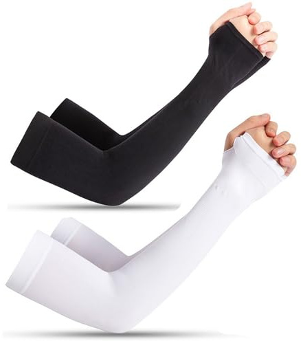 2 Pares De Mangas Refrigerantes Con Protección Uv Para Gaming - Mangas Upf 50+ Para Hombres Y Mujeres, Protectores Para Voleibol, Ciclismo, Golf, Ciclismo