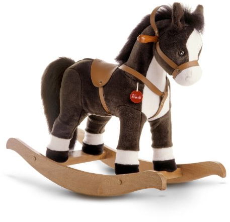 Braun Rutschpferd | Plüsch-Schaukelspielzeug | Trudi | 34x58x78cm | Jumbo | Rocking Animals | Modell 29708