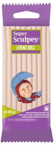 Sculpey Super Living Doll Clay, 1-Pound, Light