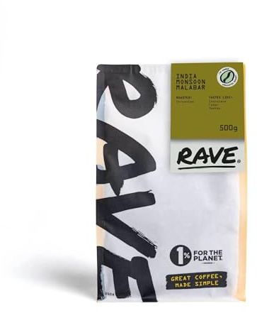 Rave Coffee Indian Monsoon Malabar - 500g Green Coffee Beans for Home Roasting