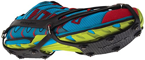 Kahtoola 1st Gen NANOspikes Footwear Traction for ICY Winter Road Running & Walking - Black - Medium
