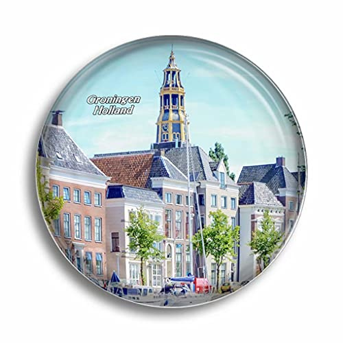 Kühlschrankmagnet Holland Bourtange Groningen Glasmagnete für Kühlschrank Souvenirs Niedlicher Kristallmagnet Dekor für Whiteboard Büro Zuhause Geschenk