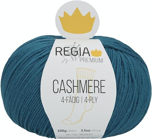 Schachenmayr Regia Premium Cashmere, 100G Petrol Handstrickgarne