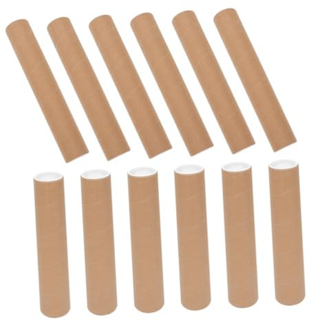 LALAFINA 12St Plakatröhre Kraftkartonröhren Verpackung von Etiketten koffer Poster-Aufbewahrungsrohr druckt Aufbewahrungsrohr Zugrohr runden Kunstwerk Aufbewahrungskiste Zeichnung Plastik