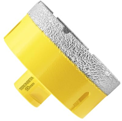 Teronbeta Diamant Fliesenbohrer 90mm, M14 Vakuumgelöteter Diamantbohrer Lochsäge Kernbohrer für Fliesen Porzellan Keramik Granit Marmor