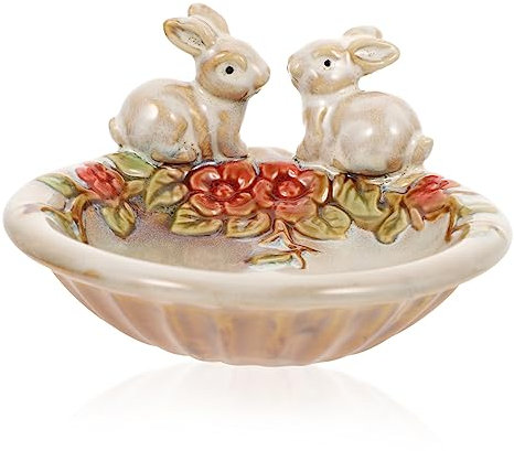 Cabilock Plateau Porte-bijoux En Céramique Présentoir À Bibelots Accessoires Pour La Maison Plateau De Rangement Compact Pour Collations