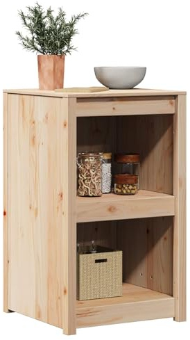 vidaXL Küchenschrank MEPPEL Braun Eichen-Optik 55 x 55 x 92 cm, Moderne Küchenschränke, stylische Kiefer Holz Aufbewahrung, rechteckig, langlebig und praktisch