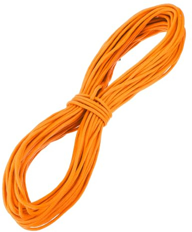 QUARKZMAN 6 mm x 45,7 m polypropen rep, flätat universalrep för båtar, camping, flaggstång, tvättlina, utomhus, gul