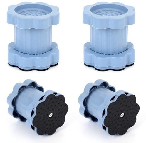 4pcs Universal Heightening Pad for Washing Machine, Adjustable Height Laundry Pedestal Washer Stand Anti-Vibration Anti-Slip Heightening Pad Accessories for Washing Machine