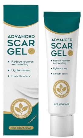 Silikon ärr gel borttagning kräm – 50 g, motstår friktion ärr behandling | Scarr Gel för minskar utseendet på både gamla och nya ärr från brännskador,