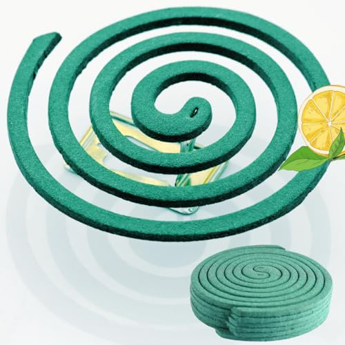 20 Espirales Antimosquitos con Citronela y Limón | Espirales Citronela Protección Exterior 6-8 Horas por Espiral, Protección Natural, Aroma Agradable