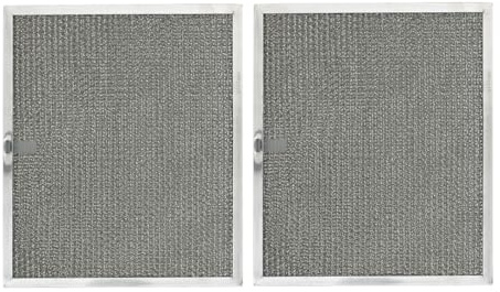 RHF0914 Aluminum Range Hood Filter - 9-7/8 x 11-11/16 x 3/8 - Reusable Grease Filter - Compatible with S97005683, S97017456, S99010152, RF82A, 97017455, WB2X3998, 4342003 - Pack of 2