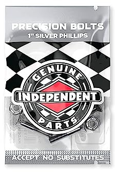1in Phillips Independent Genuine Parts Black/Silver Hardware