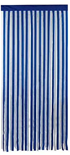 WENKO Türvorhang blau-weiß