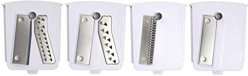 Brieftons - Lot de 4 lames de qualité supérieure pour coupe-légumes en spirale.