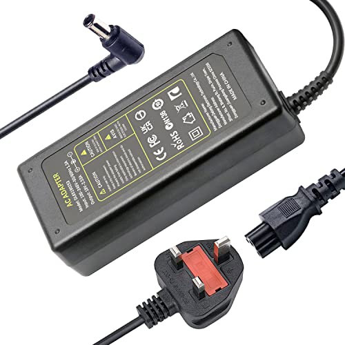 19V Power Supply Adapter Compatible with LG Electronics 1920222324272934 Monitor 22MK600M 22MK400H E2290T E2360T E2350T 27GN950 27GP750 29UM69G 32UN88A 32LH510B 34WP500 Power Cable Charger