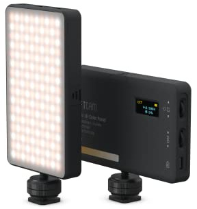 ShiftCam ProLED | Panneau bicolore | Lumière naturelle dans votre poche pour vlogging et selfies | Température de couleur et luminosité réglables | Accessoire ProGrip
