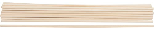VBS Holzstab Rundstäbe 50 cm Unbehandelt Holz Material Ø 8 mm, 20 Stück