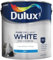 AMK® Dulux Matt Paint 2.5L Pure Brilliant White One Coat Walls and Ceilings Dry in 2-4h Quick Drying Low Odour