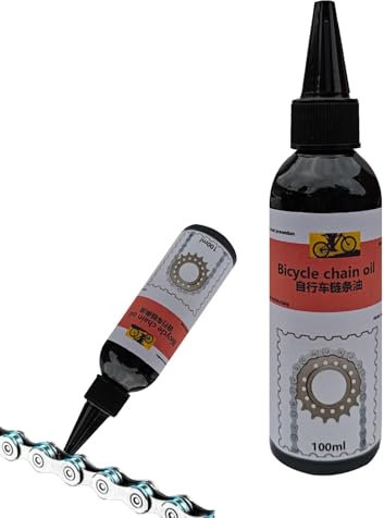 Fahrradgetriebeöl, Fahrradkettenschmiermittel,Stoßdämpfendes, geräuschreduzierendes Schmiermittel - 100 ml Spitzdüsen-Zykluswartungswerkzeug, rostfreies Kettenfett für -Fitnessgeräte
