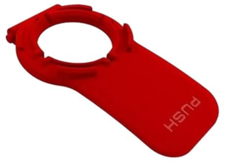 Stoockie Hebel Farbe (Schwarz oder Weiß oder Rot) – Lasche kompatibel mit Quadlock-Telefonhalterungen (rot)