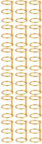 SEWACC 18stücke Teiliges Binding Coils Für Notizbücher Goldene Ringbinder Für Lose Einfach Zu Bedienen Geeignet Für Schule Und Büro Zubehör Für -notizen