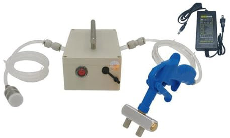 Inyector de carne de cordero,Bomba eléctrica para inyector de carne con manguera,Marinado automático,Jeringa para marinado de carne,Amplia gama de uso,Blue-2pin