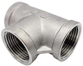 1/8'' - 2'' Innengewinde 304 Edelstahl gleich 3 Wege T-Typ Wasserrohrverschraubung SS304 Verbindungsstück(1/2)