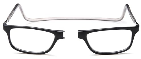 NEW VISION Lunettes, Lunettes Loupe, Lunettes De Lecture Magnétique, Longueur RéGlable Lunette De Lecture Homme Femme, NV2904 (Noir, 1.5, diopters)