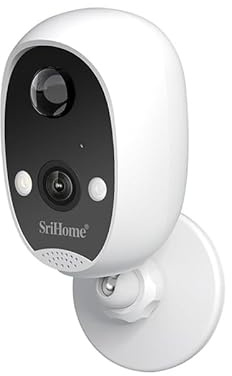 DH008-4MP Wi-Fi-säkerhetskamera, trådlöst utomhus/inomhus, batteri 6 månader, mörkersyn, PIR-rörelsesensor, tvåvägsljud, app, stöder MicroSD-kort upp till 128 GB