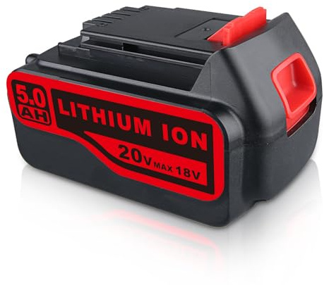 5.0Ah LB2X4020 Replacement for Black and Decker 18V Battery Compatible with BL1518 BL4018 LB20 LBX20 LBXR20 LBXR20-OPE LBX4020 LBXR2020-OPE LB2X3020-OPE LBXR20BT