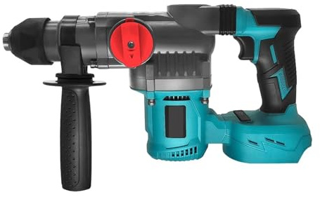 Trapano a percussione elettrico brushless a 2 modalità, martello perforatore a batteria da 26 mm, utensili elettrici portatili per Calcestruzzo(Noir)