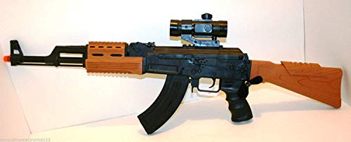 82 cm lång armé kraft AK-47 överfallsgevär leksakspistol med lätt ljud och vibration