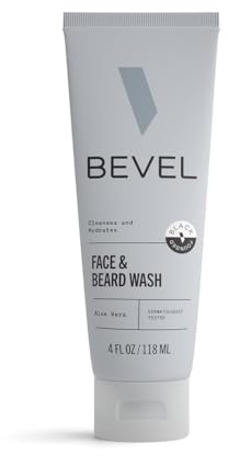 Bevel Face Wash, with Tea Tree Oil, Coconut Water, and Vitamin B3, to Cleanse, Hydrate and Revitalize Skin, 4 fl oz.
