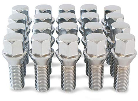 20 x Chrome Wheel Bolts for VW Volkswagen Golf with Aftermarket Alloy Wheels Part No. 20BM14162