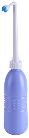 Nikou Tragbarer Bidet mit Ausziehbare Düse, 620ml Po Dusche WC-Sprüher Travel Bidet, Intimdusche mit Reisetasche, Handbidet Sprüher für die Körperhygiene und das Töpfchen-WC