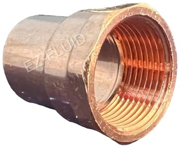 EZ-FLUID Plumbing 2 C X FIP LF Copper Female Adapter Pressure Copper Fitting,Sweat Solder Connection for Residential,Commercial. (1 Pack)