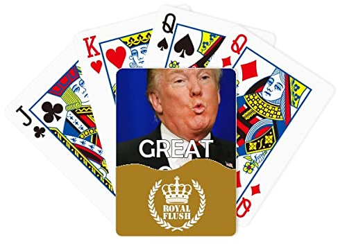 Support American President Great Image Royal Flush Poker Kartenspiel