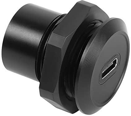 QIANRENON USB C Incassato Filettato Fisso Adattatore Convertitore 10Gbps USB 3.1 Type C Femmina a Femmina Pannello Montaggio Connettore Accoppiatori, 100 W, per Cruscotto equipaggiamento Pannelli