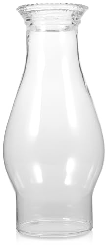 Beavorty Öllampen-Schornstein Aus Glas Transparenter Ersatzglas Für Petroleumlampe Lampenschirm Glas Für Öllampe 8.07 Zoll / 20.50 Cm Für Wohnraum Und Dekoration