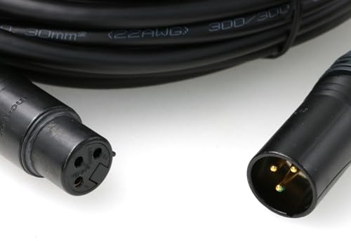 ZBLZGP XLR 3-poliger Stecker auf XLR 3-polige Buchse Mikrofonkabel-Verlängerungskabel für Bühnenlichter, DMX-Signalanschluss (Original 3-poliges XLR-Kabel, 1 m)