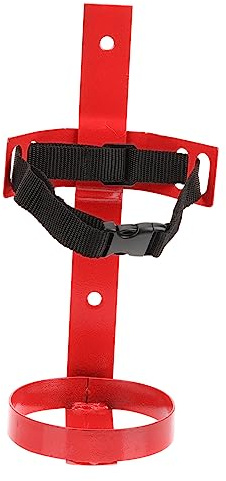 SEWOART Fire Extinguisher Hanging Brackets with Adjustable Straps Sturdy Wall Mount for Space Saving in Homes and Workplaces